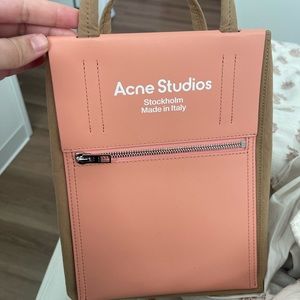 Acne Studios Papery Logo Printed Tote Bag